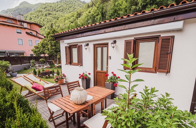 Cosy Studio with Terrace and Garden at Soča river