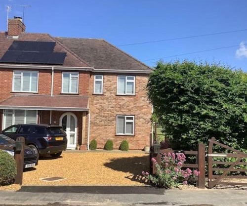 Cotswold edge guest suite with Broadway Hill view