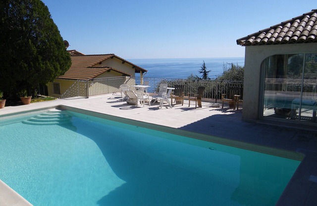 Couleur Piscine: Semi-detached villa, magnificent sea view 4 to 6 people