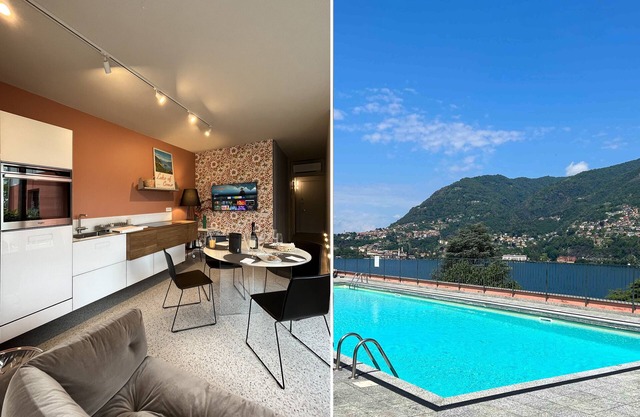 Cozy accommodation with garden, shared pool, garage 5 minutes from the lake