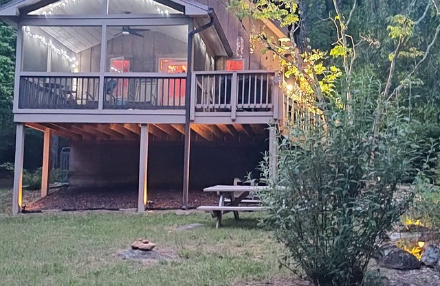 Cozy and quaint, this 1-bedroom cabin w/loft is a gem.