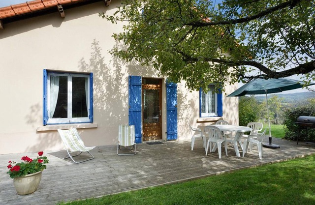 Cozy Mountain Cottage with Fireplace, Terrace, Near Vichy, Pets Welcome