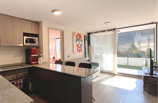 Cozy Ñuñoa apartment with garden. 2 bedrooms and 2 bathrooms next to Estadio Nacional.