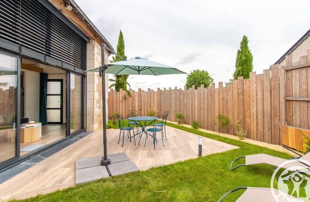 "Cozy Renovated Retreat with Private Terrace Between Angers and Saumur"