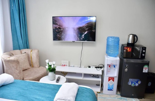 Cozy studio in delightful Nairobi with AC, fitness room, WiFi