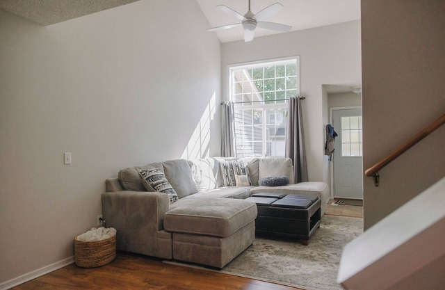 Cozy two bed, two bath townhome with 2 living spaces and 2 car garage