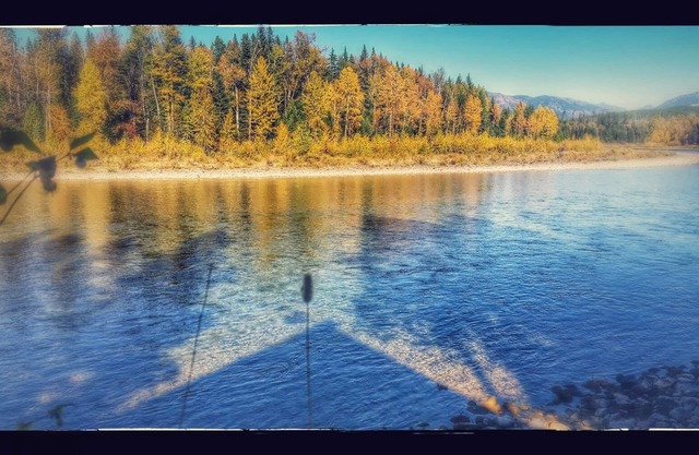 Custom Log Home bordering Glacier Park and North Fork River!