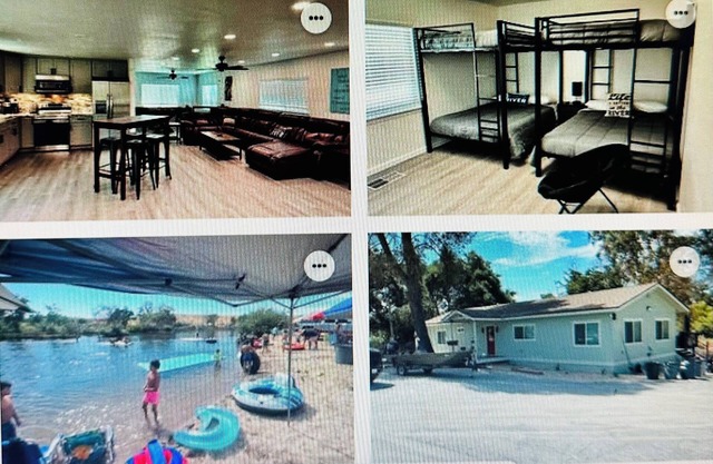 Cute remodeled home W/private pond 6 adults/6 kids