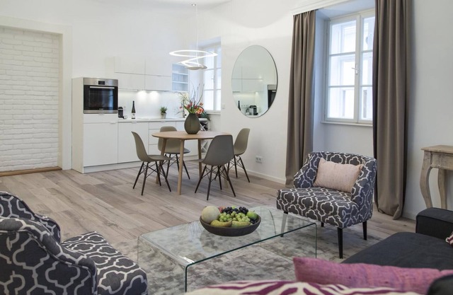 Deluxe Apartment in the city centre with private parking, air conditioning and view