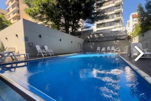 Departamento 3 amb para 5 personas con gimnasio, cochera y piscina
