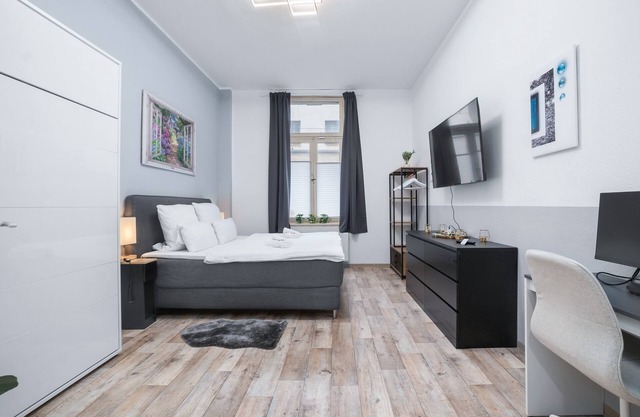 Design loft, fully equipped, terrace, 2 min Duisburg central station