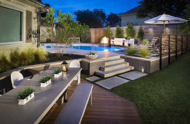 Designer Home with Backyard Oasis, Heated Pool, Playground, Overlooks Ponds