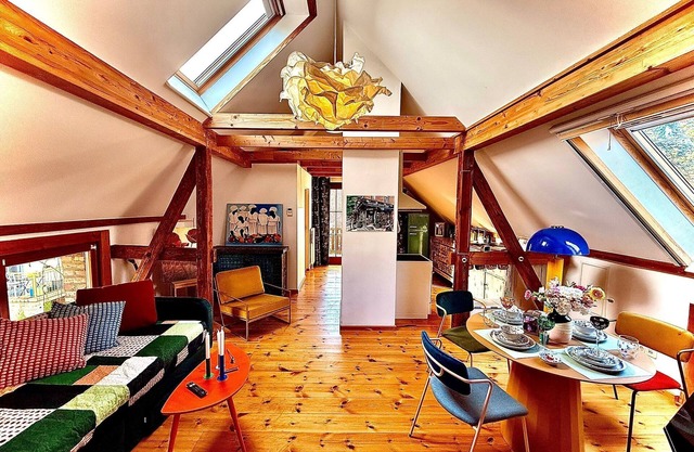 Designer retro loft 50m2