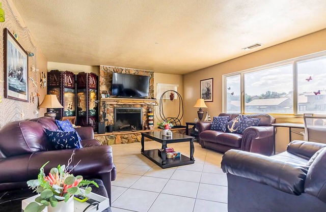 Dog-friendly waterfront home with private beach, firepit, dock, fireplace, grill