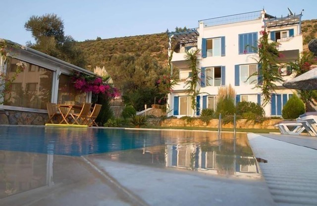 Duplex apartment in villa with pool with wonderful view over Bodrum and Sea