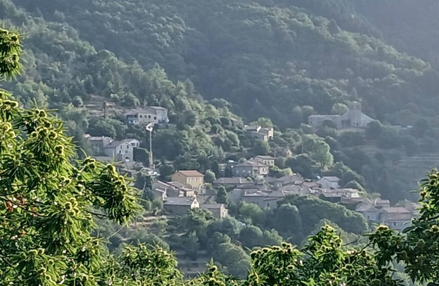 Eco-renovated self-contained accommodation in a small hamlet in southern Ardèche
