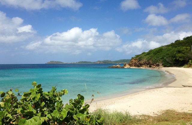 Enjoy gated private beach location voted best in St. Thomas