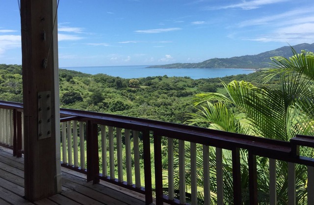 Enjoy ocean views and breezes as you relax in one of the hammocks on the deck