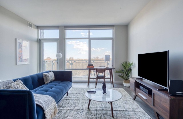 Exceptional Fairfax 1BR w/Gym & BBQ Grills, nr Theater, by Blueground