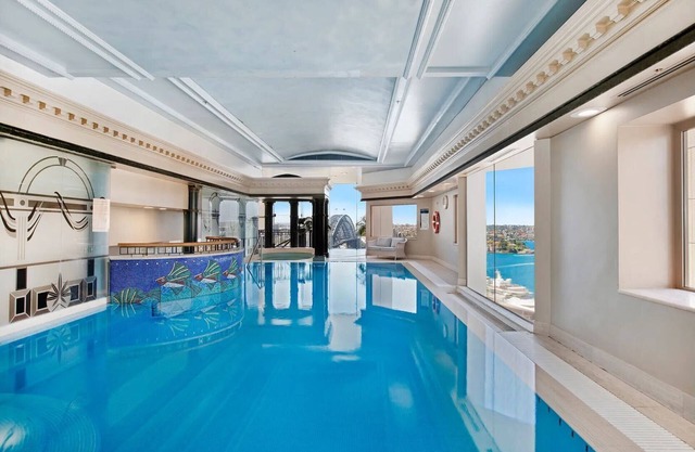 Fancy home with water view in the rocks