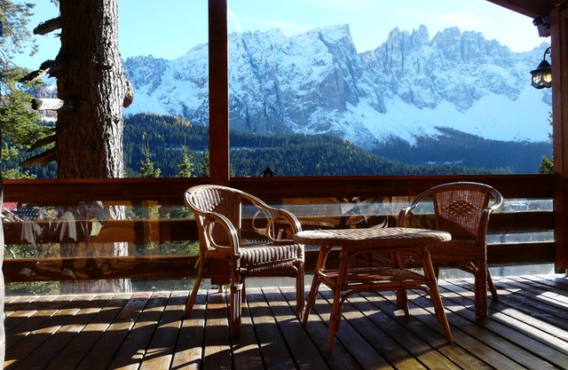 fantastic view on Rosengarten and Latemar