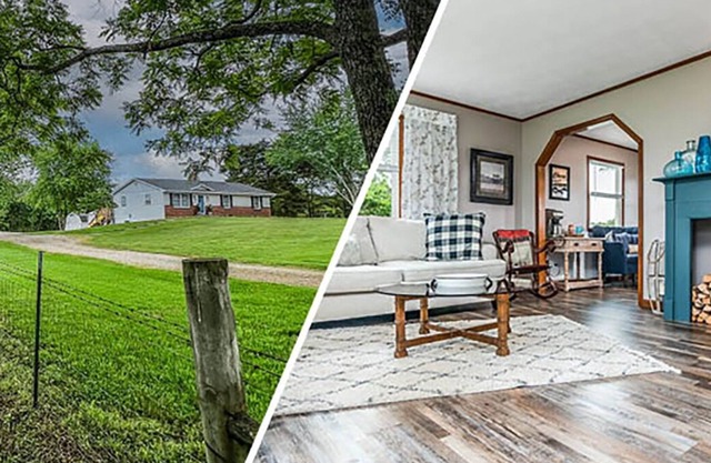 FARMHOUSE on 7+/- Acres with Farm Fresh Breakfast + Crackling Bonfire