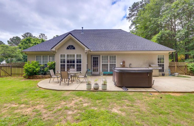 Fayetteville Retreat with Hot Tub and Fenced Yard