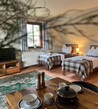 Ferienhaus Feldblick mit Kamin für 15 Personen