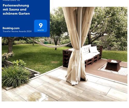 Ferienwohnung mit Sauna und schönem Garten