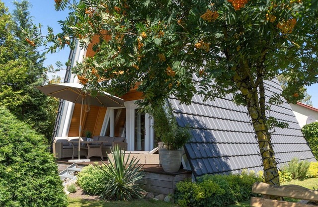 Finnhütte in Freest with sauna and fenced property - Finnhütten-Ferienhaus