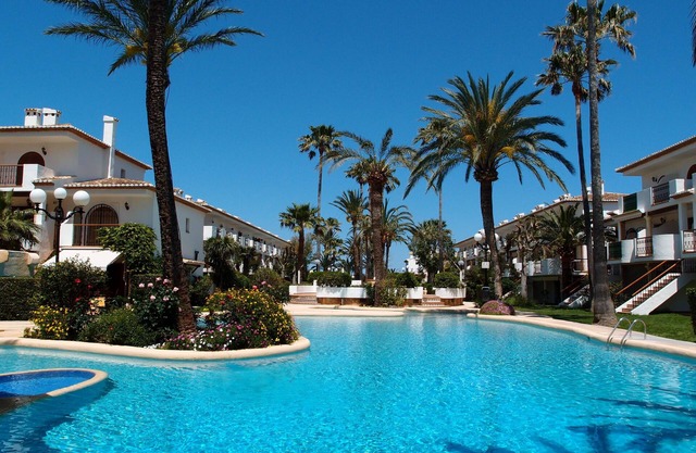 First line of the beach in Denia