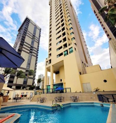 Flat 10 andar Hotel Costa Mar acesso direto praia