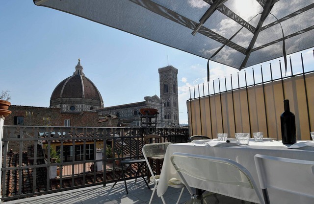 Florence Roof Terrace Apartment View of Cathedral Dome