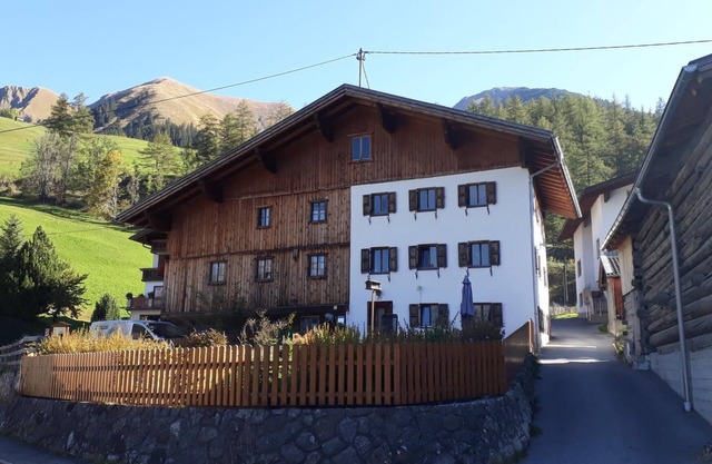 Former farm with a fantastic mountain backdrop