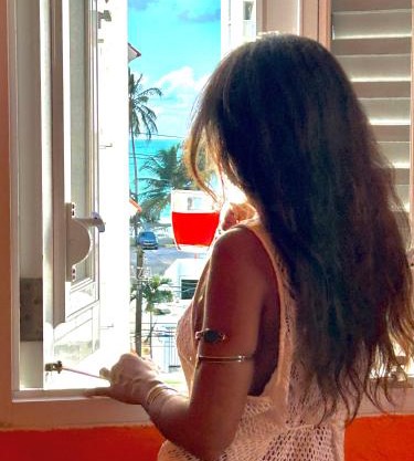 Fresh Tropical Colonial Style Walk-Up- Rooftop Terrace- Beach View