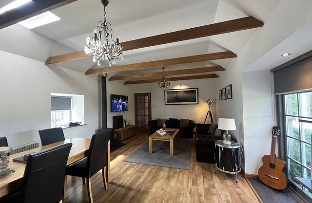 GAMRIE LODGE, former Stables. Tranquil rural location close to the sea.