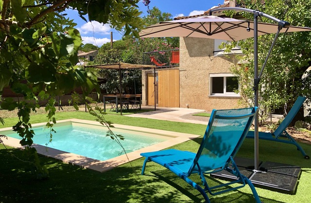 Gîte for two with private pool 20 minutes from Narbonne