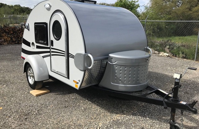 Glamping in a teardrop trailer