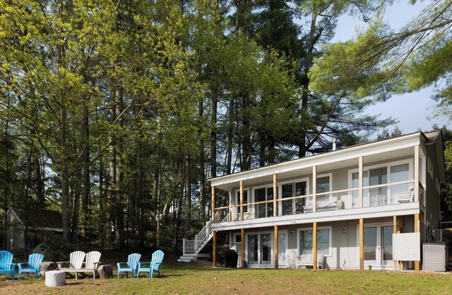 Gorgeous newly rebuilt home on Long Lake with Impressive westerly views