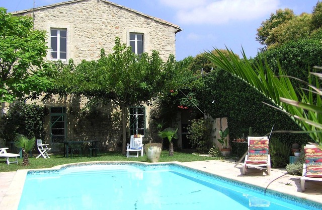 Ground floor apartment with private pool in restored farmhouse