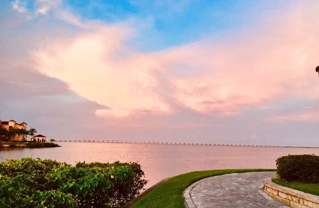 Ground level beautiful water front condo