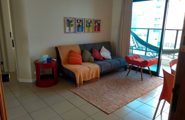 GUARUJA PITANGUEIRAS 2 DORM, 2 SPACES GARAGE, CAMAREIRA, SEA VIEW,