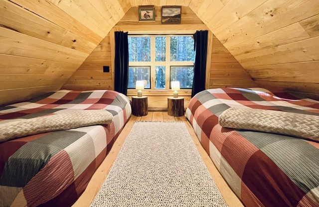 Hand built, pet friendly & nestled in the woods.