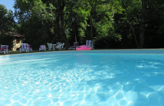 Heated swimming pool end of May to September Moulin Coeur Oasis of Peace Nature Preserved
