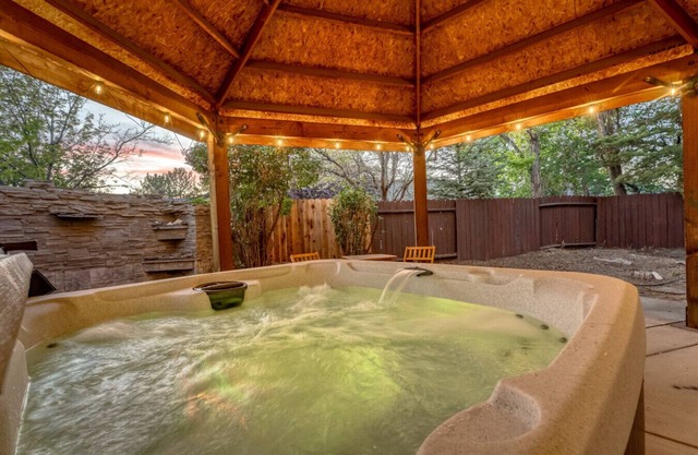 High Desert Haven Pool Table Garden Oasis & Gazebo