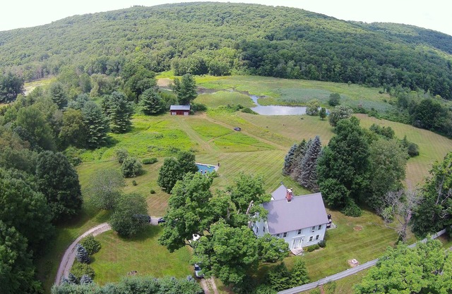Historic Estate on 40 Private Acres with Pool, Pond & Views!