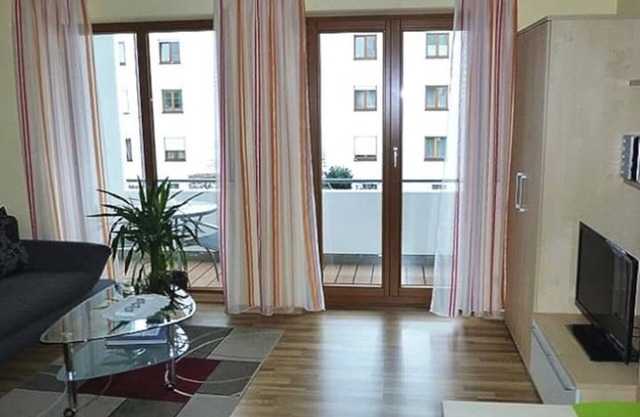 Holiday apartment in the evening sun