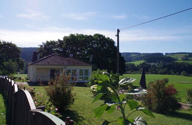 Holiday house with large garden and wonderful view