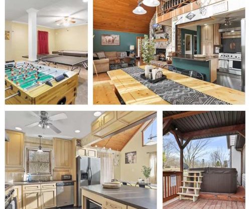 Hot Tub Fire Pit Game Room Family Getaway