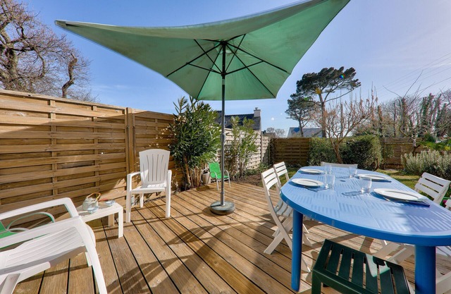 House for 5 with a garden, 300m from the beach